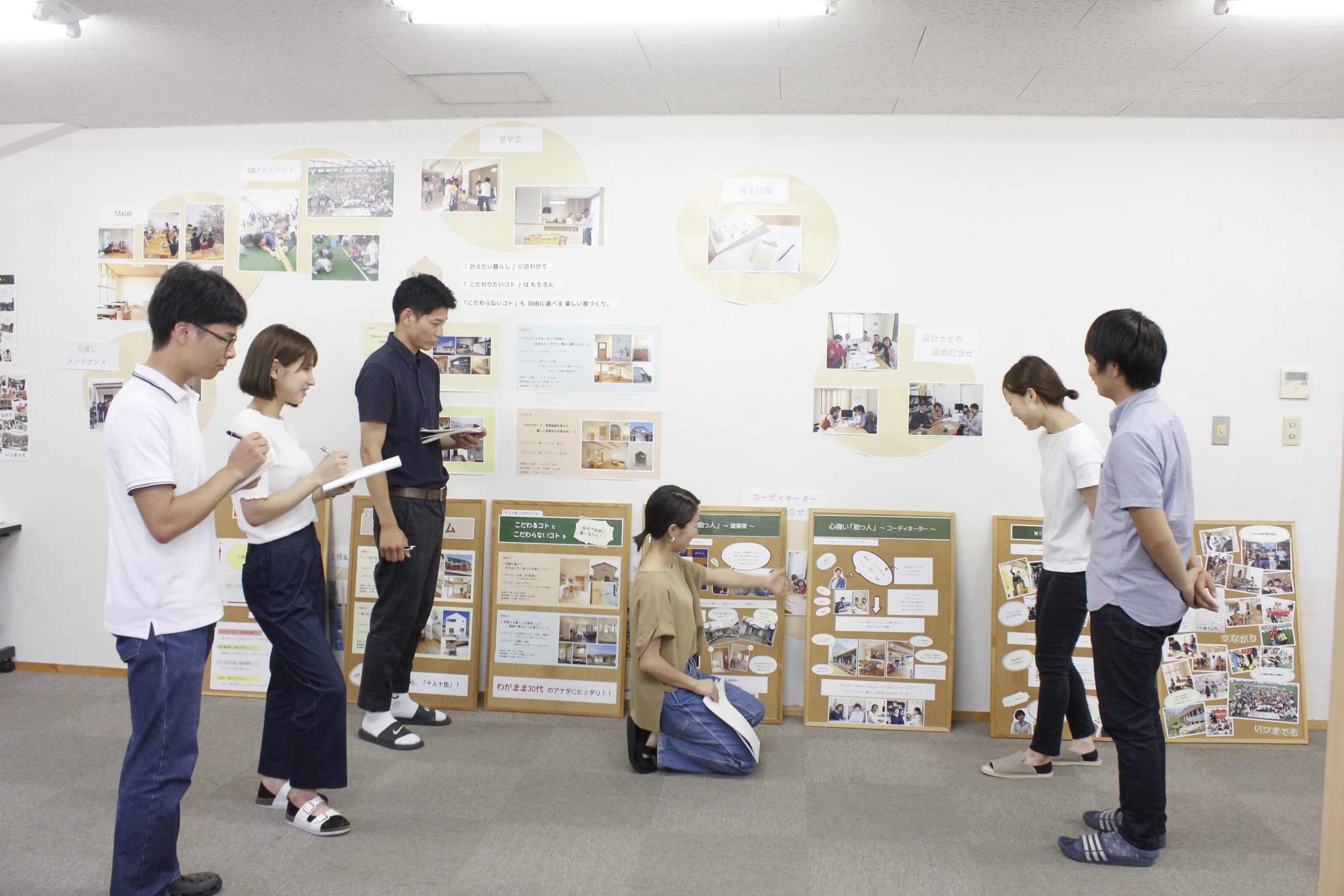 新入社員 接客練習に奮闘中です 岡山の木造住宅会社 注文住宅 木の家 木造ホーム小川建美